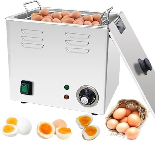 Kadxyan Hervidor De Huevos Comercial, Hervidor De Huevos De Gran Capacidad De 60 Piezas, Hervidor De Huevos Eléctrico De Cocina, Huevos De Aguas Termales, Huevos Cocidos, Huevos De Té, Huevos Blandos