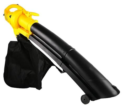 FfiMe Soffiatore e Aspirafoglie Moderno, Soffiatore Elettrico 3 in 1, Aspirafoglie da Giardino 3000w, Sacco di Raccolta da 35 Litri per Rimuovere Foglie, Detriti e Rifiuti da Giardino, Terrazzo,