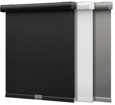 SMONTER Cordless Blackout Roller Shades for Windows- Room Darkening Roller Blinds with Valance, High Shading & UV Protection, 60 W x 72 H, Black