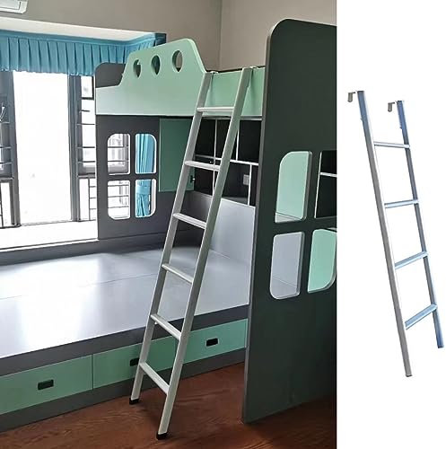 LJGYYDS Etagenbettleiter, Universal-Kletterleiter, bodenstehend, Innen-Anlegeleiter mit 34 cm Pedal, Aluminium-Etagenbettleiter für Haushalt/Wohnmobil/Studentenwohnheim