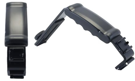 Hoite Soporte en L para flash de cámara, adaptador de montaje para zapatas duales, luz de micrófono DV, soporte de flash con tornillo, adaptador de trípode de 1/4