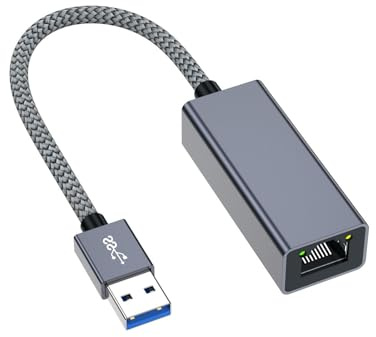 Yjcnelcr Scheda di rete RJ45 dell'adattatore di Ethernet di gigabit USB3.0 per il collegamento stabile del cavo e bassa latenza in multipli