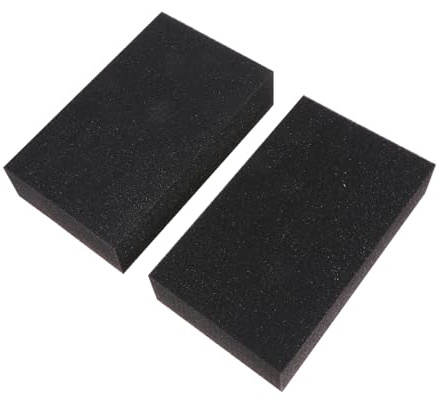 TIDTALEO 2 pièces Éponge de Lavage Voiture Professionnelle Bloc Éponges Noires Accessoires Nettoyage Auto