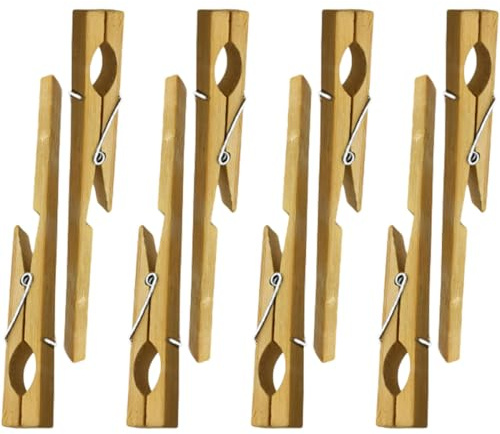 Pinza Ensayo Piezas Tubo de Marrón de Bambú 8 para Laboratorio