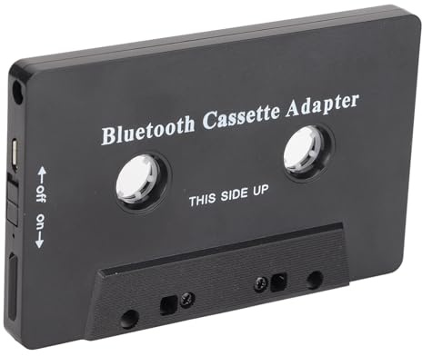 lyrlody BT -kassettadapter, Band aux -spelare för Telefon Stereo Brusreducering med Händerna Samtalskontroll för Biltablett Mp3 -spelare