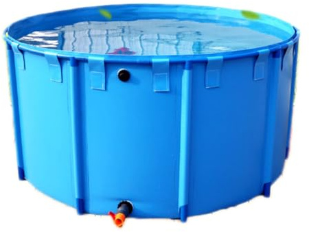 Piscina rotonda in tela da 0,7 mm, grande acquario fuori terra per stoccaggio dell'acqua e irrigazione, facile da installare, 300 cm x 100 cm, perfetta per giardini ed esterni