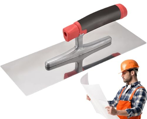 Fyrdyn Cazzuola per Cemento | Attrezzi Per Intonaco In Acciaio Anti Ruggine,Spana per Finitura - per Stuccatura Pavimenti Finitura Cemento Muratura Piastrelle Malta Lavori di Installazione