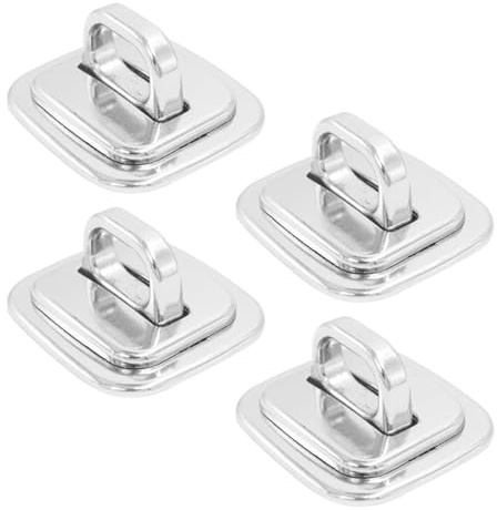 VERDANVERSE Piastra Fissa per Blocco Computer Portatile 4 Pezzi Base Solida in Metallo, Accessorio di Ancoraggio per Laptop, Blocco di Sicurezza Esterno Adatto per Ufficio e Viaggi