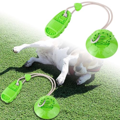 2026 Cat Toy, Pet Toy with Suction Cup, Slippers, Durable Teeth, Leaking Food, Boredom, Addiction to Enjoyment, Energy Consumption, Medium Dog Toy for Gawning (C, 46.5 cm)