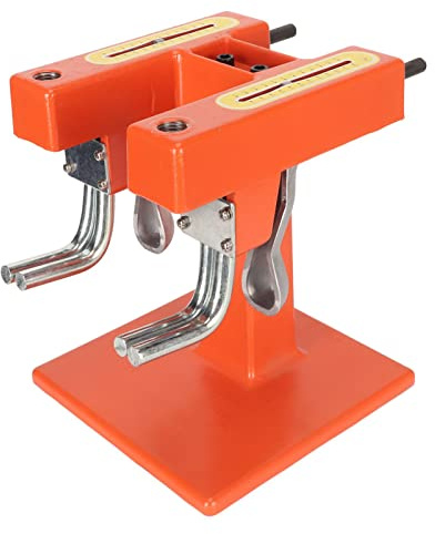 Fafeims Extenseur de Chaussures à Deux Têtes, Machine D'extension de Chaussures en Aluminium, Pratique pour Hommes, Femmes et Enfants, Orange Argent