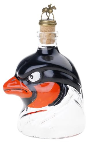 MALSSE Bottiglia decanter per whisky per feste umoristica a tema testa di falco contenitore per alcolici per intrattenimento domestico divertente whisky bottiglia testa di falco