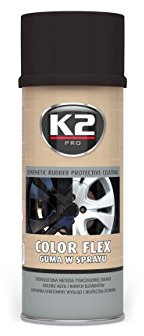 K2 Color Flex 400ml Flüssiggummi Schwarz Glanz Sprühfolie Sprühlack Spray Farbe