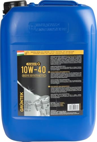 Nuovo lubrificante POWER G 10W-40 semisintetico per veicoli a benzina e a Diesel con capacità di 10L garantisce protezione al motore