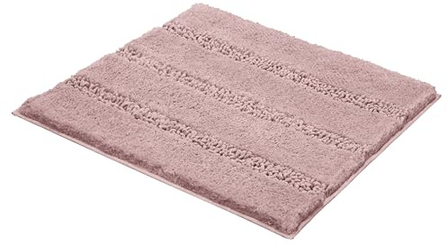 Kleine Wolke Badteppich Monrovia Old Rose 60 x 60 cm | OEKO-TEX zertifiziert, rutschhemmende Unterseite, für Fußbodenheizung, maschinenwaschbar, 100% Polyester