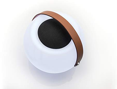 Dual BTP 2 Haut-Parleur Bluetooth Portable avec Effet de lumière, Blanc