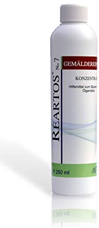 REARTOS No7 Limpiador para Pinturas al óleo. Limpiador de Cuadros. Producto de restauración. Quita Barnices. Quita nicotina.