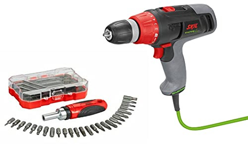 Skil Juego de taladro atornillador Energy Line + 26 brocas (compacto, ligero y preciso, 20 ajustes de par de giro, muchas puntas diferentes)