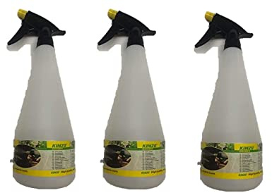 Conny Clever Sprühflasche 1 Liter (3er-Set) | Chemiebeständiger Pumpsprüher für Reinigungsmittel, Öl und mehr | Pumpflaschen für Handwerk, Hobby, Kosmetik und Haushalt