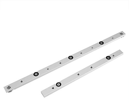 Lega Alluminio Mitra Bar Rail, Mitra Bar Slider Tabella Saw Rod Mitra per Lavorazione Legno Cursore Ferroviario Accessori per Seghe Banco 300 mm