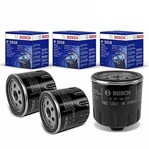 3x Original BOSCH 0451103318 ?lfilter Kompatibel mit A2 1.4L 1.6L 2000-2005 Polo 1.0L-1.6L 1990-2014 Golf III 1.4L 1.6L 1991-1997 B.o.r.a 1.4L 1.6L 2000-2005