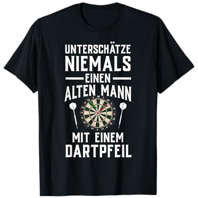 Dart Geschenk Männer Lustig Dartscheibe Dartpfeil Dartboard T-Shirt