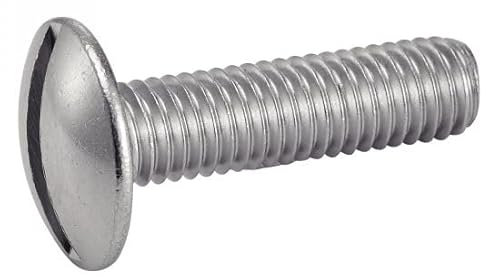 ACTON Viti per metallo, testa rotonda, larga, per potere, scanalato, in acciaio inox A2, 4 x 10 mm, confezione da 200, viti, punte, bulloni