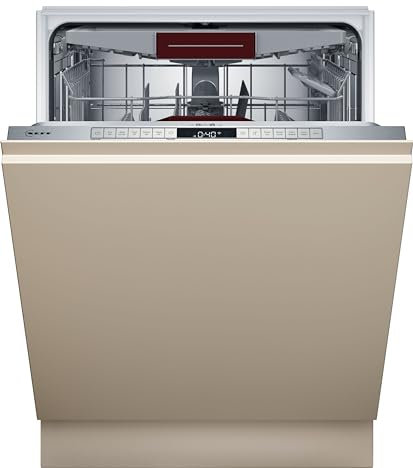 NEFF S255ECX06E, N 50, Smarter XXL Geschirrspüler Vollintegriert, 60 cm, Besteckschublade, Made in Germany, automatische Türöffnung, extrem leise Spülmaschine, höhenverstellbarer Oberkorb, AquaStop