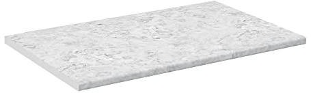 Vicco Plan de Travail Cuisine R-Line, Blanc/marbre, 97cm, adapté au Montage sur des Meubles Bas et des Plans de Travail