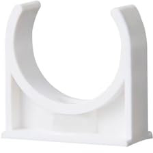 PVC-Rohrschelle, Rohrschelle, PVC-Rohrschellen, U-Typ, Kunststoff-Rohrclip-Stützhalter, 20/25/32/40/50 mm, PVC-Rohrverbinder, Gartenbewässerungsarmaturen(20MM-1 PCS)