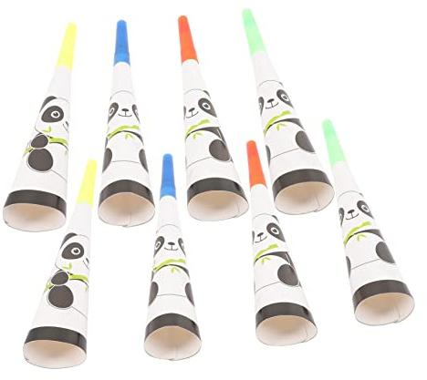 VICASKY 9 Stk Fans jubeln Trompeta Party mitgebsel kinderparty mitgebsel whitn Konzertzubehör Fußball-Party spielzeuge Trompetenstütze für Trompeta zum Jubeln Papier Weiß