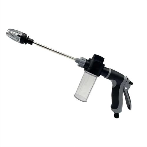 Idropulitrice, pistola ad acqua ad alta pressione con vari effetti a spruzzo, ugello ad alta pressione, dotata di giunti metallici, per tutti i tubi, rotazione a 360°, pulitore ad alta pressione per