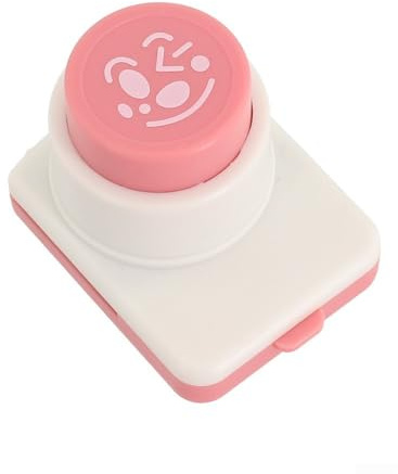 Sushi Reiskugel Prägegerät mit Nori Seetang Stanzer für mehrere lächelnde Gesichter, Kunststoff und Edelstahl Lebensmitteldrucker für kreatives Kochen