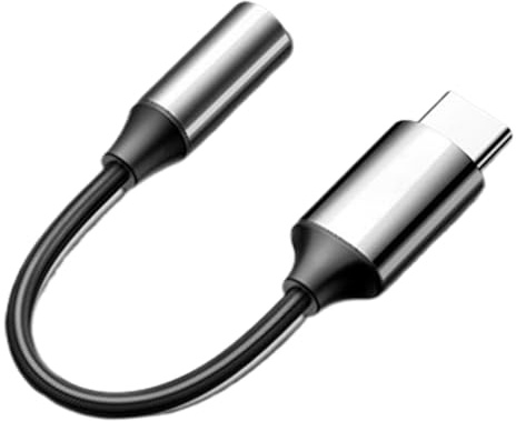 Adaptador Tipo C - Conector de audio estéreo, Cable USB C | Equipo de escucha de música trenzada de nylon, gato femenino de 3.5 mm con cable portátil para auriculares con auriculares para computadoras