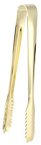 OEBUAFI Pince à Glace en Acier Inoxydable 304, sécurité Alimentaire, Ustensile de Cuisine pour Sucres, Glace, Gâteaux, Salade, Barbecue, Idéal pour les, Boulangeries (Plaqué Or)