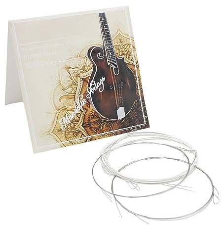 Dpofirs Kit de Cuerdas de Mandolina de 8 Piezas Accesorio de Cuerda de Fácil Instalación para Todos los Modelos de Mandolina