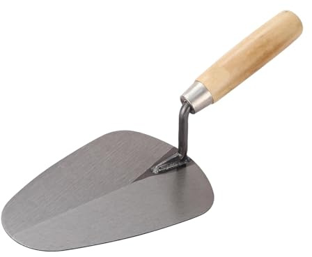 FytStycale Cazzuola per Calcestruzzo, Utensile Manuale, Cazzuola da, Utensile da Muratura, Cazzuola per Cemento, Manico Ergonomico in Legno, Realizzata, 30 Centimetri