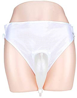 GHzzY Collettore di urina con 2 sacche per catetere per urina - Pantaloni per incontinenza con Elastico in Vita - Orinatoio Portatile per Uomo, Donna, Anziani e disabilità,Elderly