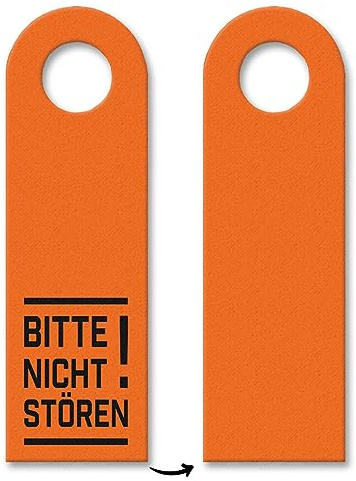 trendaffe - Bitte Nicht stören! Türhänger in Orange Bürotüre Zimmertüre Geschäft Privat Büro