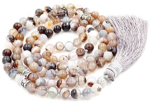 Fukugems Tibetisches Mala-Armband mit 108 Perlen für Damen und Herren, Mala-Armband, Buddhistische Meditation