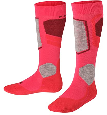 FALKE Enfants SK4 Advanced Mi-bas anatomique Skiing Laine, Fibre artificielle