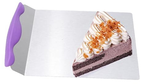 Kitchen Baking Cake Safe Lifter, Stainless Steel Pizza Transfer Shovel, Cookie Spatula, Slice Moving Plate, Bottom Mover Scraper for Homemade Pizza, Bread, Pie