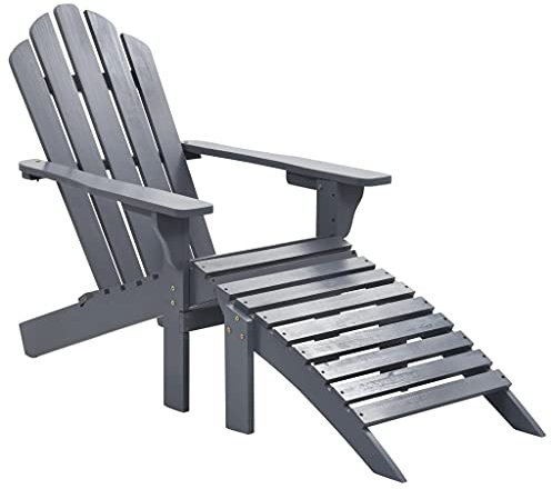 TEWTX7 Holz Gartensessel mit Fußstütze, Gartenliege, Sonnenliege Liegestuhl, Gartenmöbel für Balkon und Terrasse, Hartholz und Kiefernholz, Witterungsbeständig, 70,5 x 96 x 92