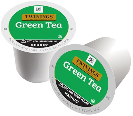 Twinings Lot de 56 dosettes de thé vert K-Cup pour Keurig, saveur lisse et rafraîchissante, 56 unités