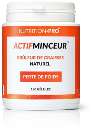 Actifminceur® - 120 gélules | Brûleur de graisse | Perte de poids | Action minceur 6 en 1 | Fabriqué en France | 100% naturel | Nutrition•pro