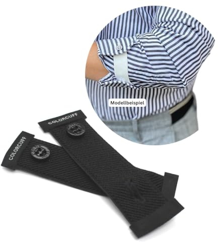 Colorcuff Manschettenhalter - Ärmelhalter für Männer mit Stil - Hemdhalter - Langarmhemd - Freizeithemd - Geschenk für Männer