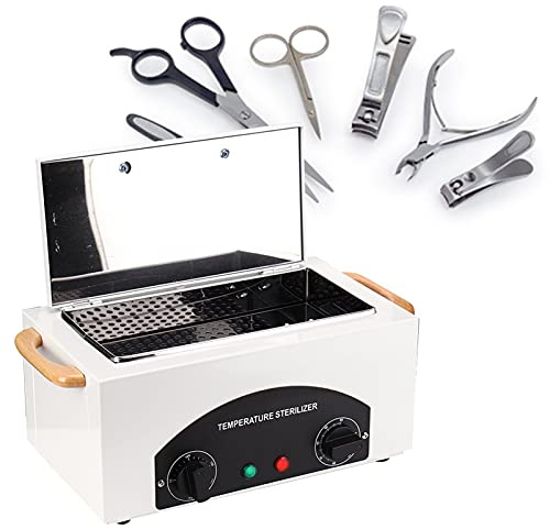 Stérilisateur Chaleur Sèche 300 W, Sterilisateur Medical Stérilisateur professionnel à sec Température Réglable Stérilisateur à Air Chaud, pour Instruments Cosmétiques Soins des Pieds