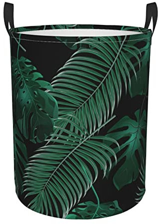 Grand panier à linge rond en forme de feuille de bananier en tissu Oxford pour le rangement de la maison, dortoir universitaire, chambre à coucher