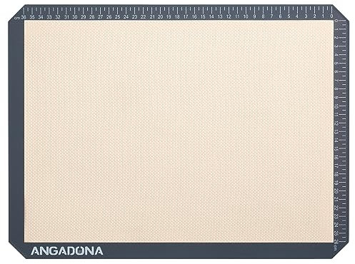 Silikon Backmatte 40x30cm, Antihaftbeschichtung & Leicht zu Reinigen backpapier wiederverwendbar dauerbackmatte BPA frei, 1 backmatte silikon backofen, backofenmatte Für Macarons, Kekse und Gebäck