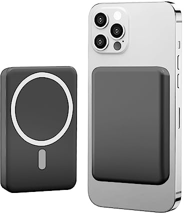 LUCKYDUO Magnetische kabellose Powerbank, 5000 mAh Powerbank für Magsafe mit USB C PD 20 W ultraschnellem Aufladen, magnetisches tragbares Ladegerät für die iPhone16/15/14/13/12-Serie
