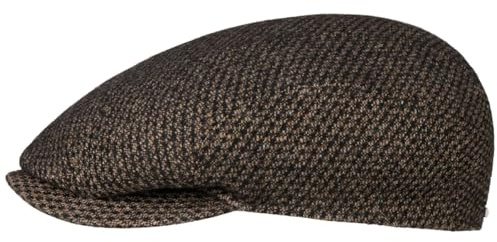 Stetson Milbridge Wool Ivy Flatcap Schirmmütze Klassische Schiebermütze Made in the EU Herren Herbst Winter Mehrfarbig Meliert